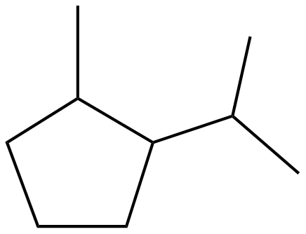 Image of 1-methyl-2-(1-methylethyl)cyclopentane