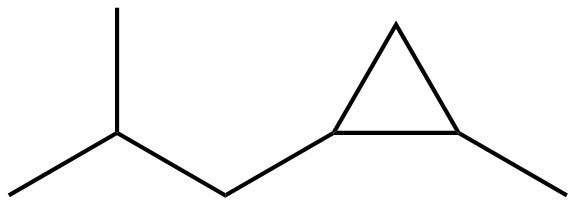 Image of 1-methyl-2-(2-methylpropyl)cyclopropane
