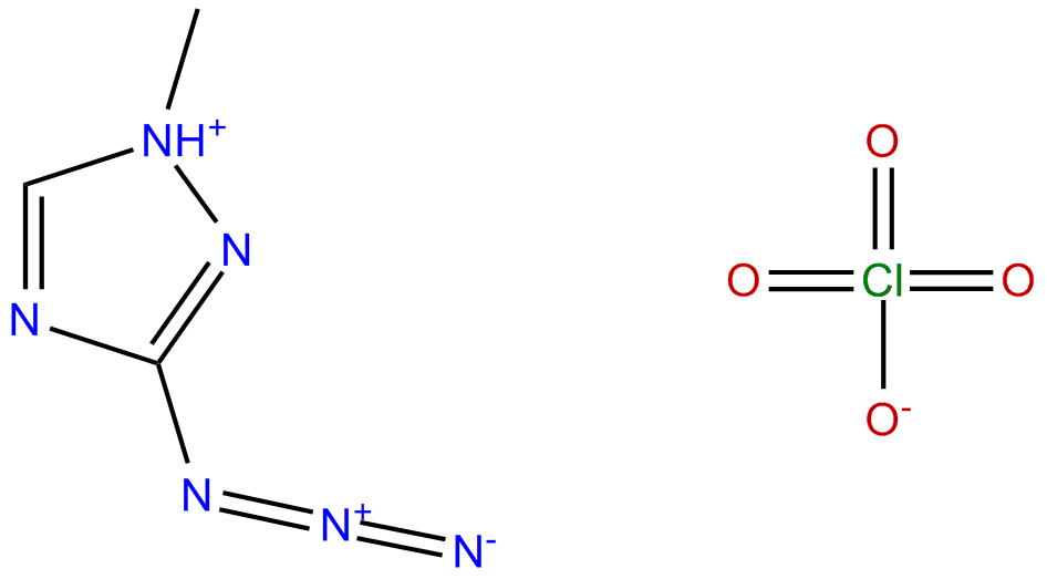 Image of 1-methyl-3-azido-1,2,4-triazolium perchlorate
