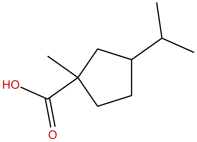 Image of 1-methyl-3-isopropylcyclopentanecarboxylic acid