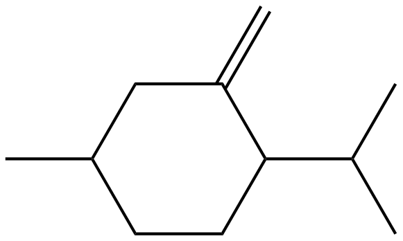Image of 1-methyl-3-methylene-4-(1-methylethyl)cyclohexane