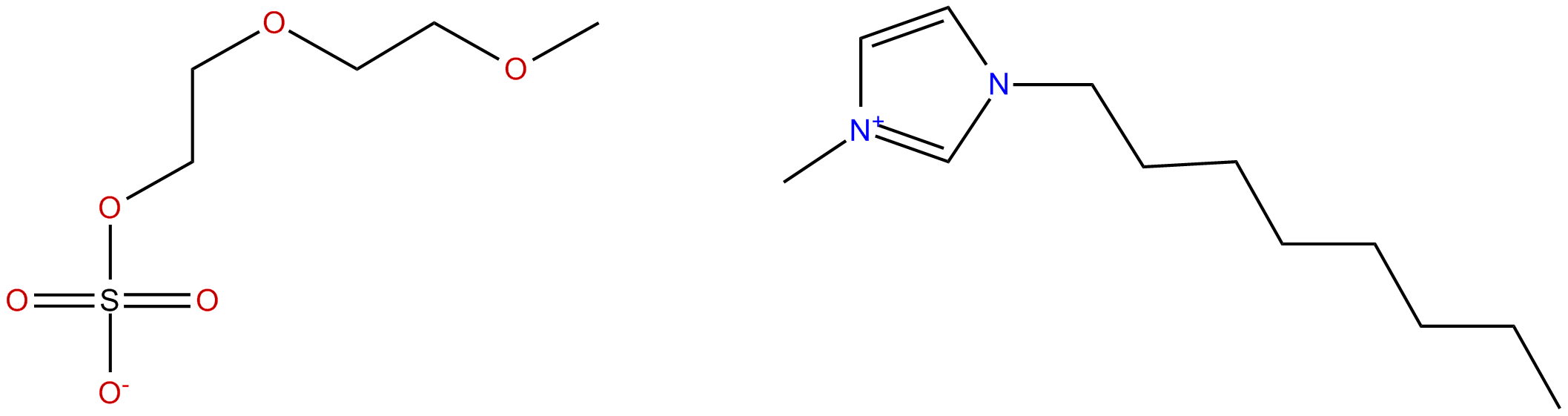 Image of 1-methyl-3-octylimidazolium 2-(2-methoxyethoxy)ethyl sulfate