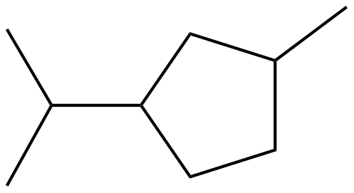 Image of 1-methyl-3-(1-methylethyl)cyclopentane