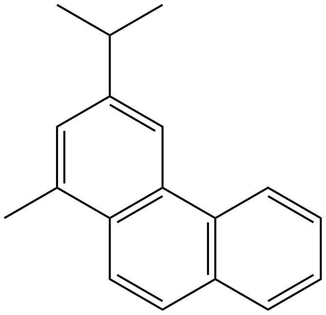 Image of 1-methyl-3-(1-methylethyl)phenanthrene