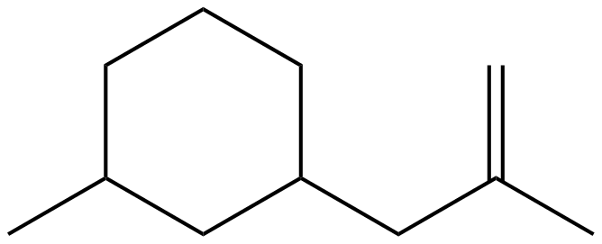 Image of 1-methyl-3-(2-methyl2-propenyl)cyclohexane