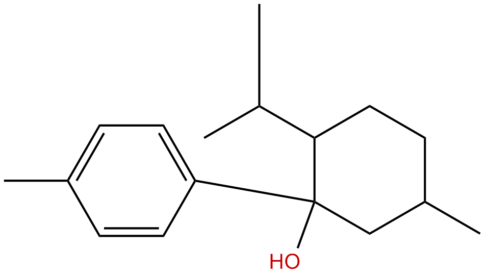 Image of 1-methyl-3-(4-methylphenyl)-4-(1-methylethyl)-3-cyclohexanol