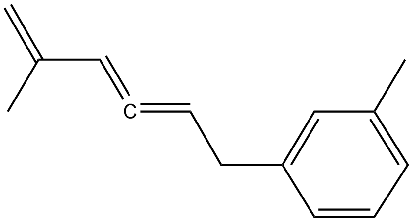 Image of 1-methyl-3-(5-methyl-2,3,5-hexatrienyl)benzene