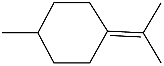 Image of 1-methyl-4-(1-methylethylidene)cyclohexane