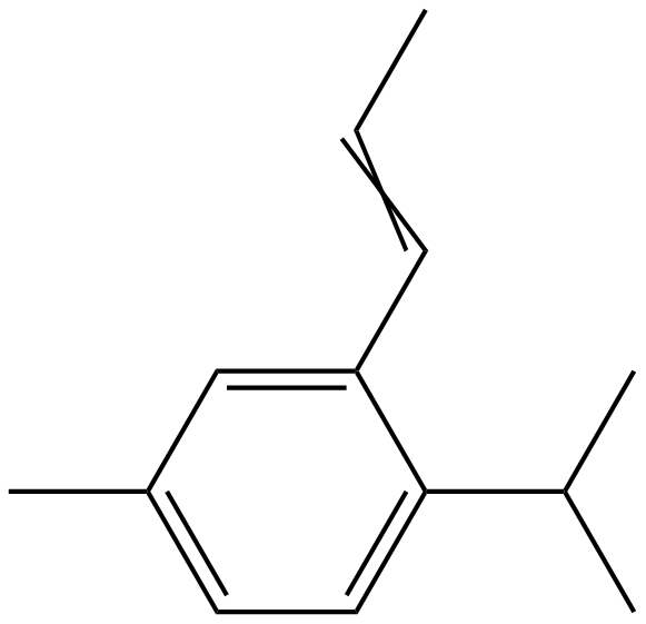 Image of 1-methyl-4-(1-methylethyl)-3-(1-propenyl)benzene