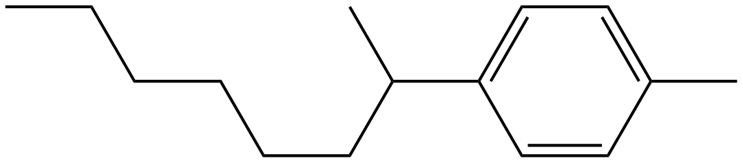 Image of 1-methyl-4-(1-methylheptyl)benzene