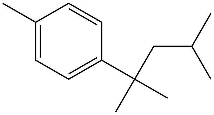 Image of 1-methyl-4-(1,1,3-trimethylbutyl)benzene