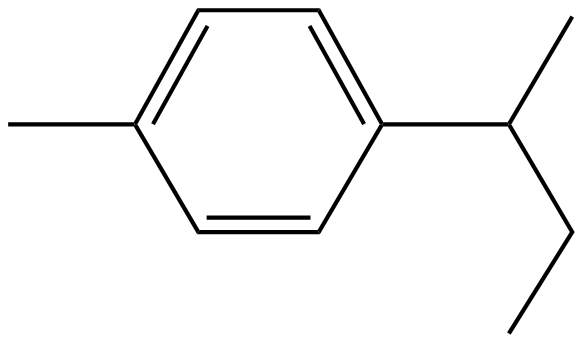Image of 1-methyl-4-(2-butyl)benzene