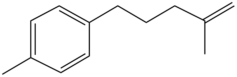 Image of 1-methyl-4-(4-methyl-4-pentenyl)benzene