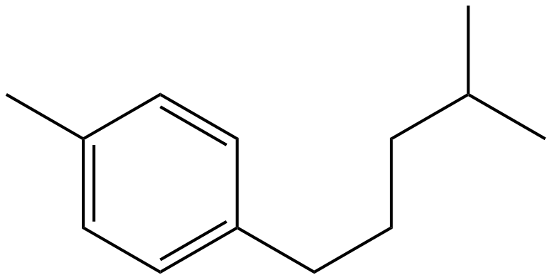 Image of 1-methyl-4-(4-methylpentyl)benzene