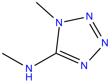 Image of 1-methyl-5-(methylamino)-tetrazole