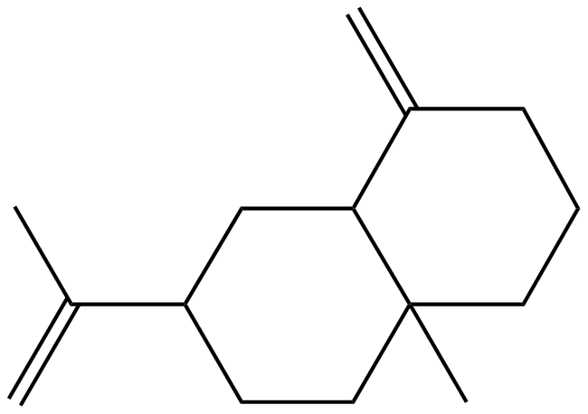 Image of 1-methyl-7-methylene-4-(1-methylethenyl)bicyclo[4.4.0]decane