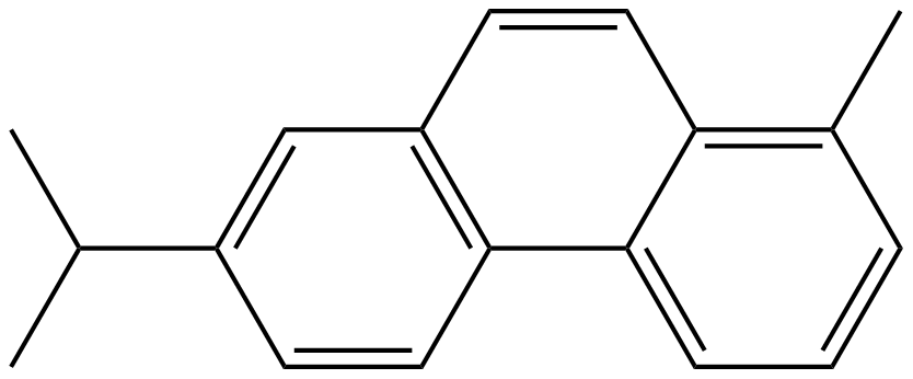 Image of 1-methyl-7-(1-methylethyl)phenanthrene