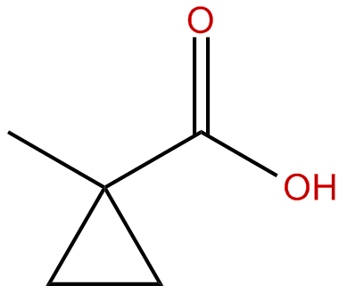Image of 1-methylcyclopropanecarboxylic acid
