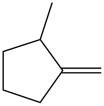 Image of 1-methylene-2-methylcyclopentane