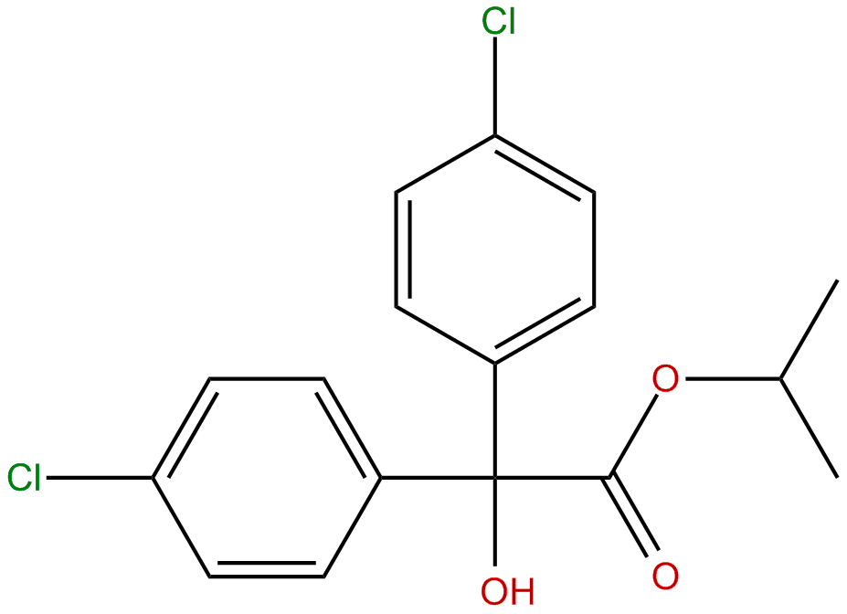 Image of 1-methylethyl 4-chloro-.alpha.-(4-chloro-4-phenyl)-.alpha.-hydroxybenzeneethanoate