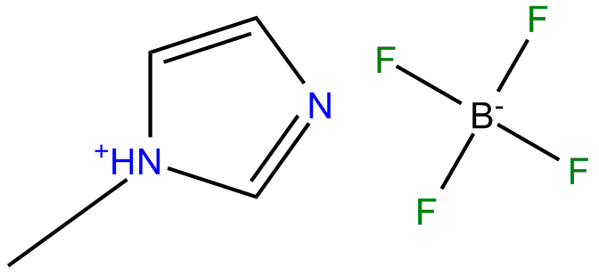 Image of 1-methylimidazolium tetrafluoroborate