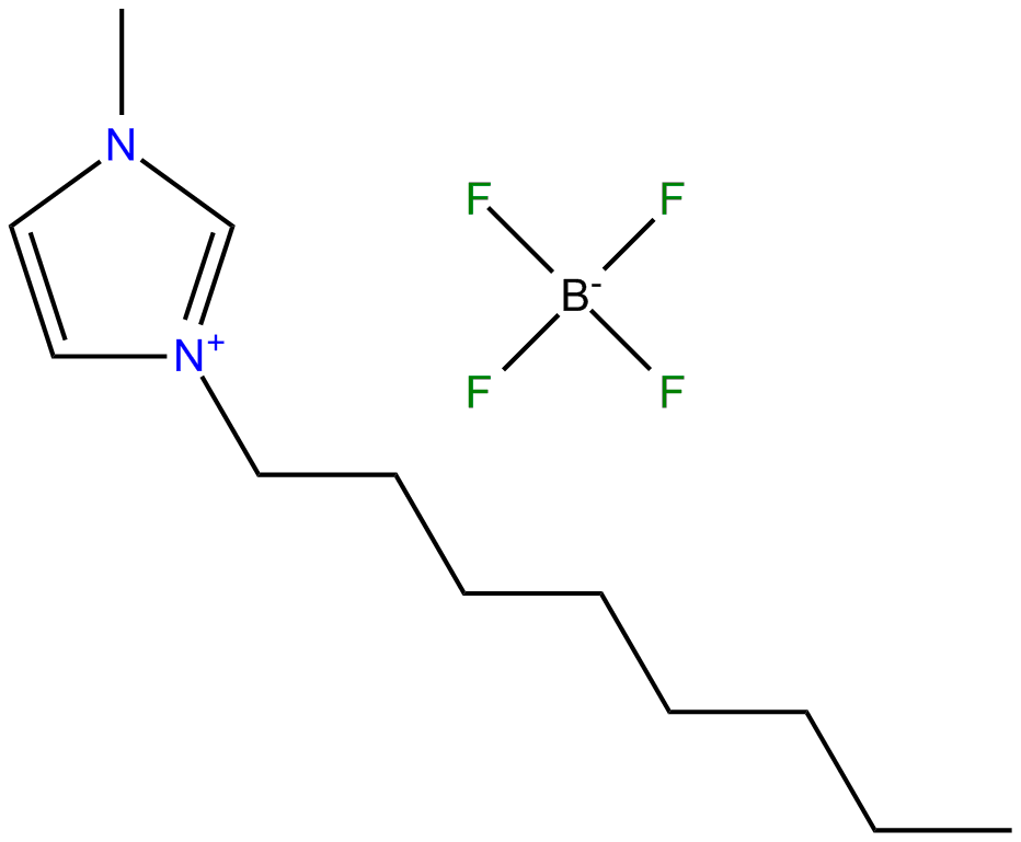 Image of 1-octyl-3-methylimidazolium tetrafluoroborate