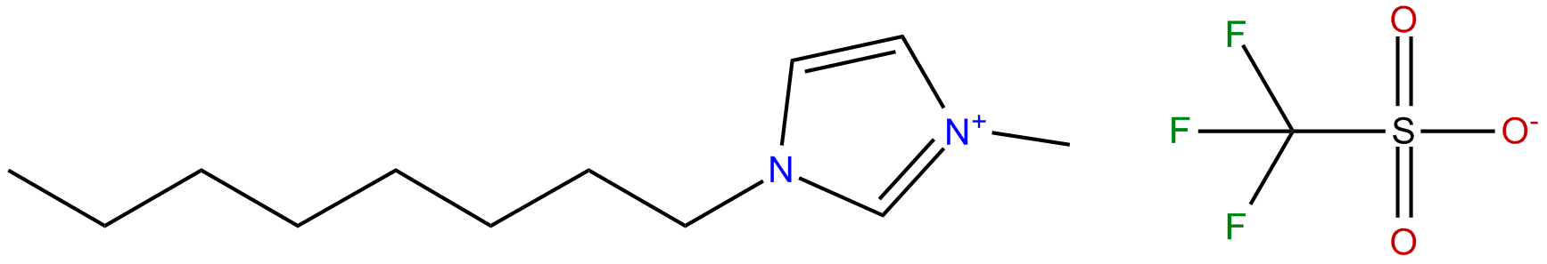 Image of 1-octyl-3-methylimidazolium trifluoromethanesulfonate