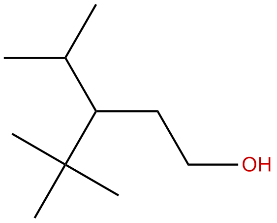 Image of 1-pentanol, 4,4-dimethyl-3-(1-methylethyl)-