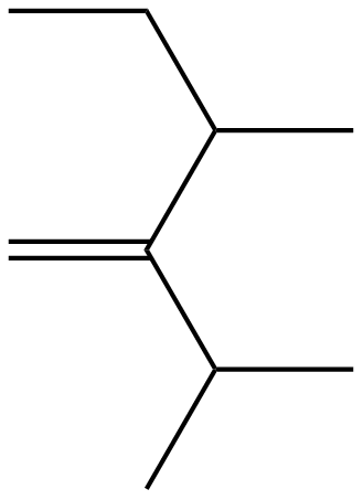 Image of 1-pentene, 2-isopropyl-3-methyl-
