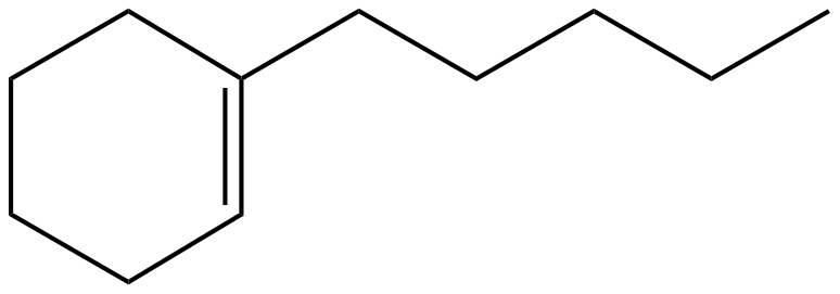 Image of 1-pentylcyclohexene