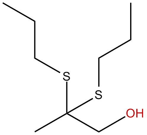 Image of 1-propanol, 2,2-bis(propylthio)-(9Cl)