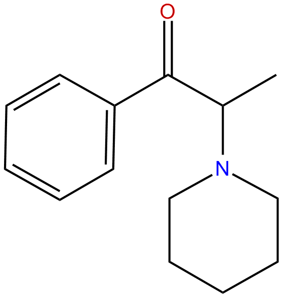 Image of 1-propanone, 1-phenyl-2-(1-piperidinyl)-