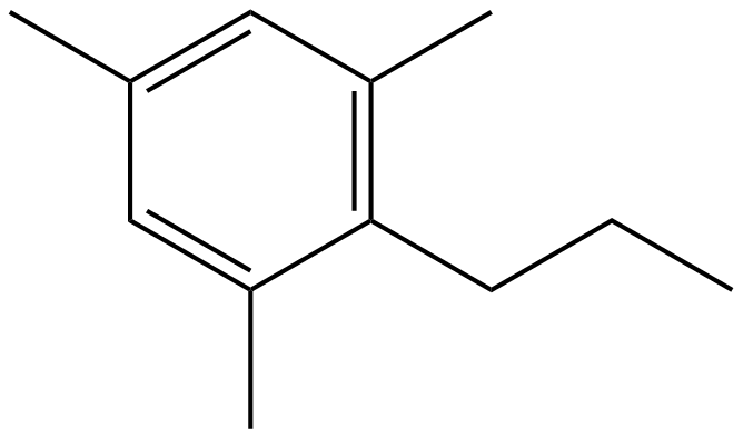 Image of 1-propyl-2,4,6-trimethylbenzene