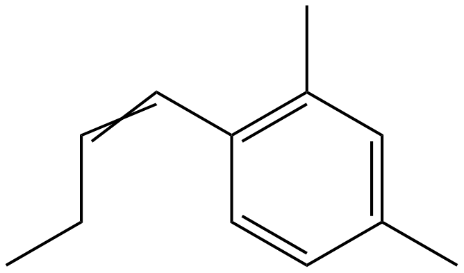 Image of 1-(1-butenyl)-2,4-dimethylbenzene
