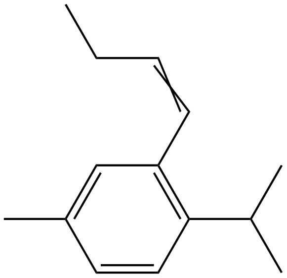 Image of 1-(1-butenyl)-5-methyl-2-(1-methylethyl)benzene