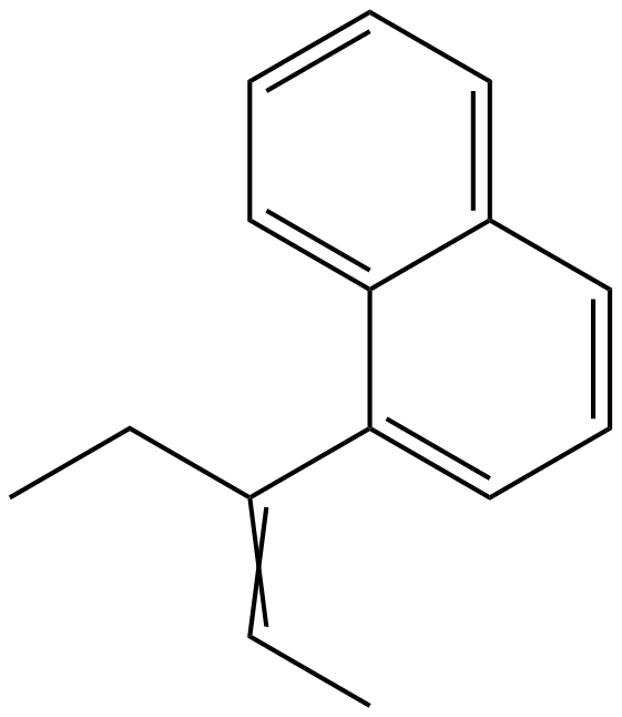 Image of 1-(1-ethyl-1-propenyl)naphthalene