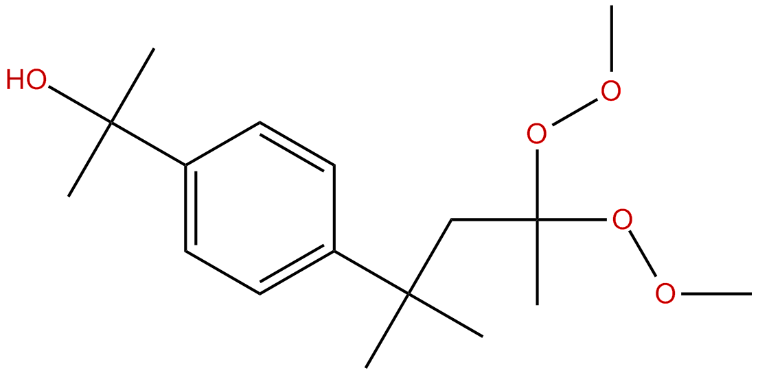 Image of 1-(1-methyl-1-hydroxyethyl)-4-[1-methyl-1-(2,2-dimethylperoxypropyl)ethyl]benzene