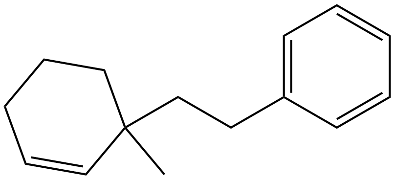 Image of 1-(1-methyl-2-cyclohexen-1-yl)-2-phenylethane