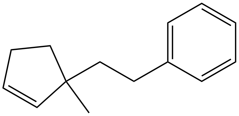 Image of 1-(1-methyl-2-cyclopentenyl)-2-phenylethane