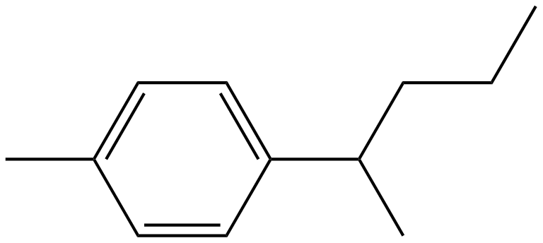 Image of 1-(1-methylbutyl)-4-methylbenzene