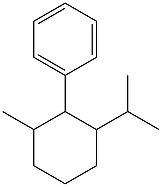 Image of 1-(1-methylethyl)-2-phenyl-3-methylcyclohexane