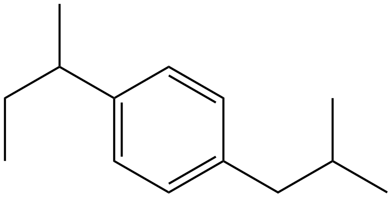 Image of 1-(1-methylpropyl)-4-(2-methylpropyl)benzene