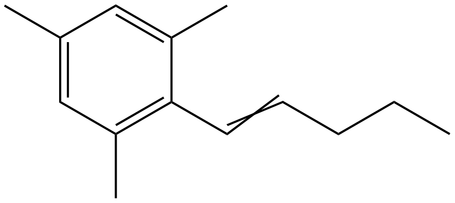 Image of 1-(1-pentenyl)-2,4,6-trimethylbenzene