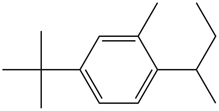 Image of 1-(1,1-dimethylethyl)-3-methyl-4-(1-methylpropyl)benzene