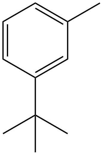 Image of 1-(1,1-dimethylethyl)-3-methylbenzene