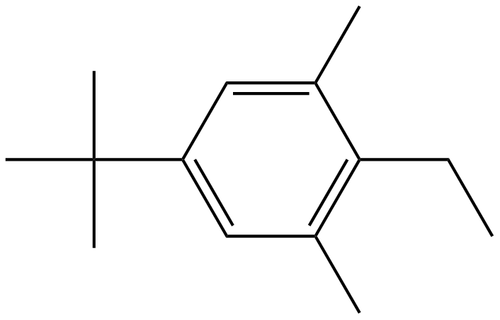 Image of 1-(1,1-dimethylethyl)-4-ethyl-3,5-dimethylbenzene