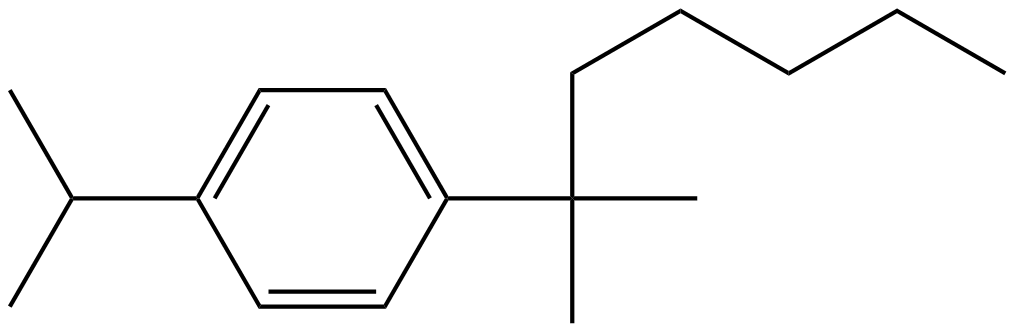 Image of 1-(1,1-dimethylhexyl)-4-(1-methylethyl)benzene