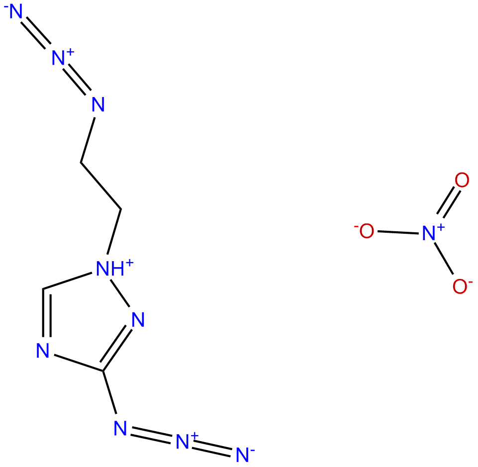 Image of 1-(2-azidoethyl)-3-azido-1,2,4-triazolium nitrate