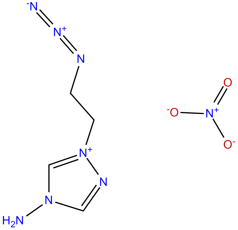 Image of 1-(2-azidoethyl)-4-amino-1,2,4-triazolium nitrate