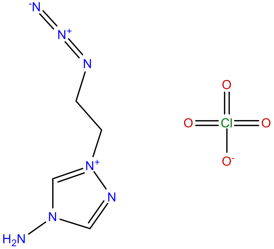 Image of 1-(2-azidoethyl)-4-amino-1,2,4-triazolium perchlorate